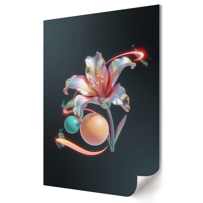 Plakat na płótnie Wallfluent Format A4 Kwiat z przyszłości Studio Point2035 1 szt.