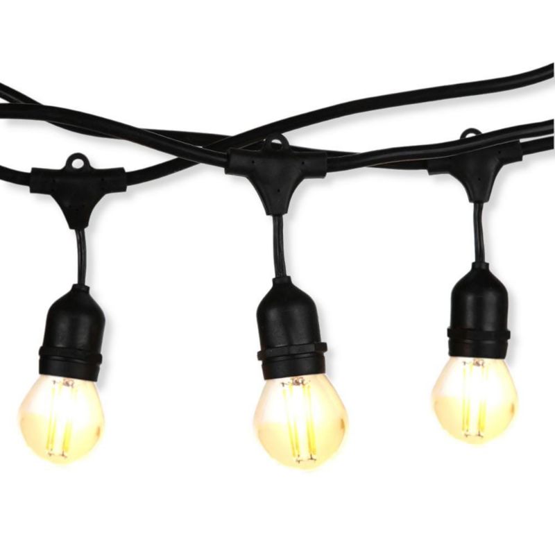 Girlanda ogrodowa V-TAC 7135 czarna 10 punktów 10 x E27 x 20W IP54 5 metrów - 1 szt.