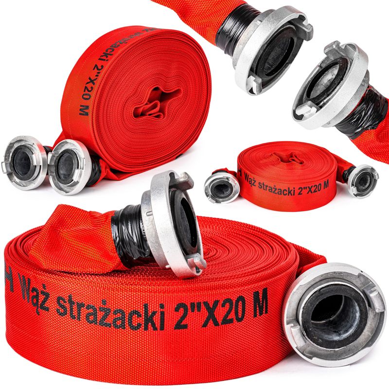 Wąż strażacki parciany do wody 2" FALON-TECH 52mm 20m 1szt.