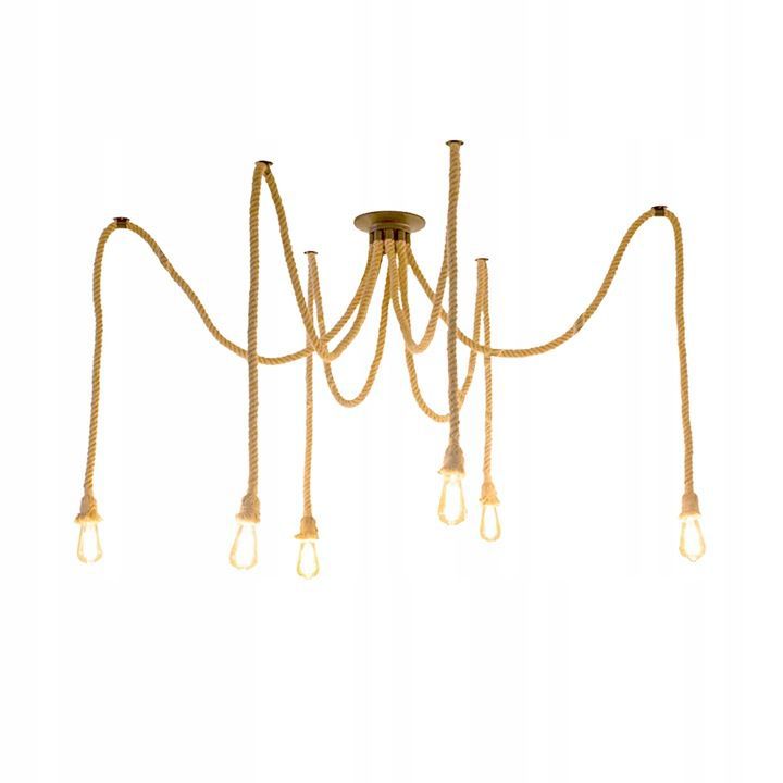 Lampa Sufitowa Wisząca Toolight App680-6Cp Brązowy