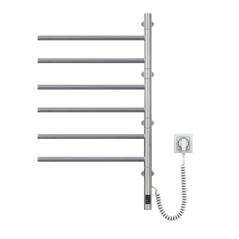 Grzejnik elektryczny łazienkowy Thermoval TVX stal nierdzewna 81,2x49 cm 57 W 1 szt.