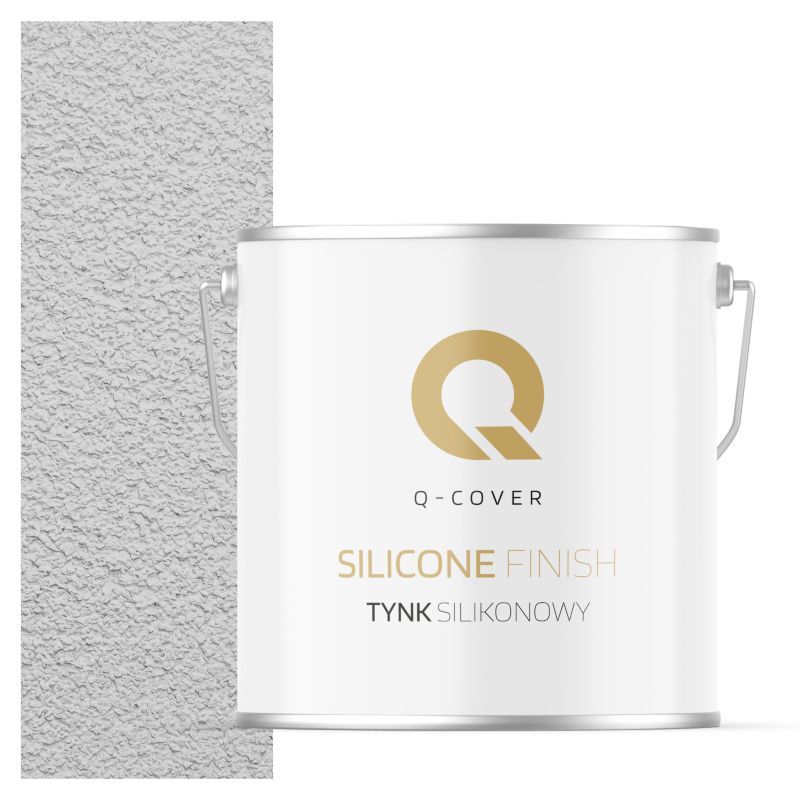 Tynk Silikonowy Elewacyjny Baranek 1.00mm Q-Cover Biel złamana w szarość F251 7KG