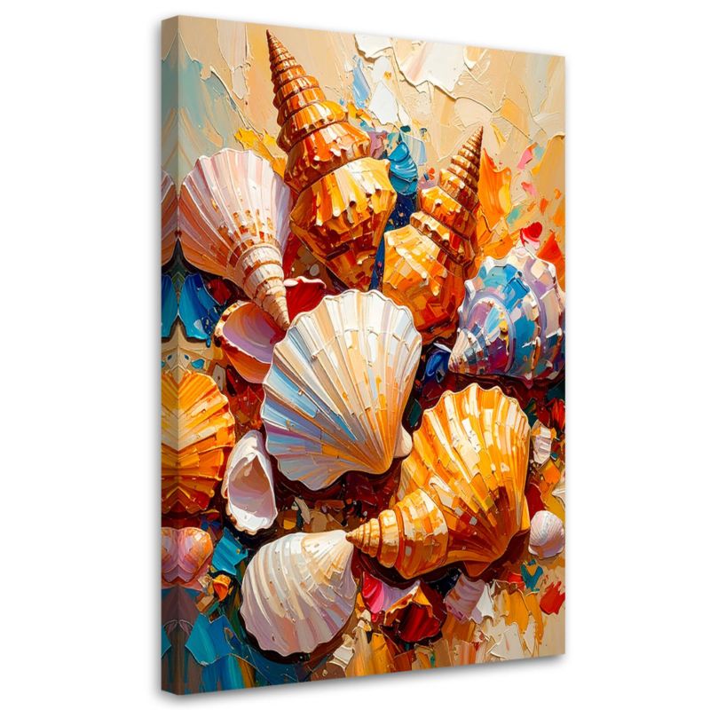 Obraz do łazienki salonu Feeby Kolorowe Muszle Morskie 60x90cm 1szt