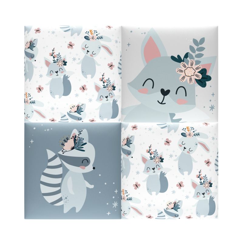 Panel ścienny tapicerowany Stegu Mollis kwadrat 30 x 30 cm Szopy - 4szt.