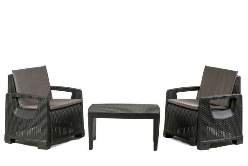 Meble Ogrodowe Corciano Ramon Rattan 2 osobowy zestaw 1 szt.