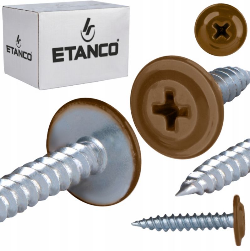 Wkręty Podkładkowe Etanco Do Drewna 4,2X30Mm, Ral8003 Gm-S 250Szt.