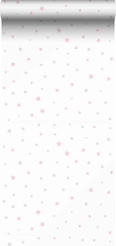 Tapeta Sanders & Sanders ognie starego różu,beżowymIbiałym 53 cm x 10 m - 1 rol.