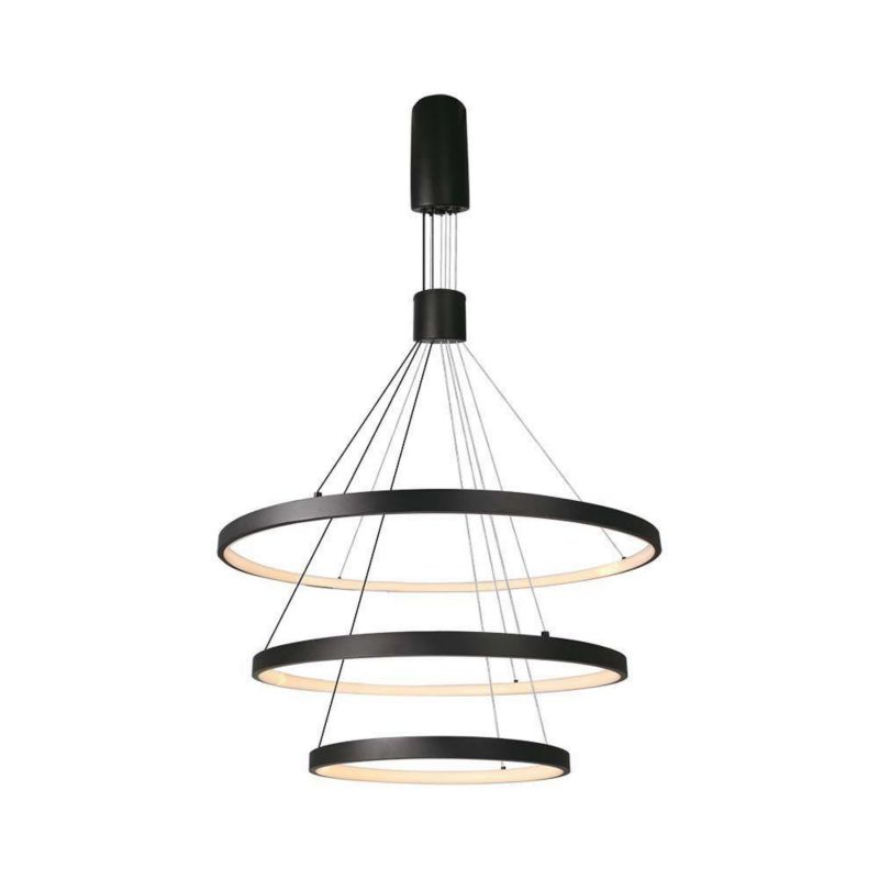 Lampa wisząca V-TAC Vt-7924 czarna wym: 166 x 80 x 80 cm wbudowany LED 46W 1 szt.