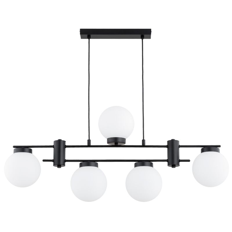 Lampa wisząca symetryczna Alfa CAMINO czarna 5xE14x10W IP20 wym:70x92x15cm - 1 szt.