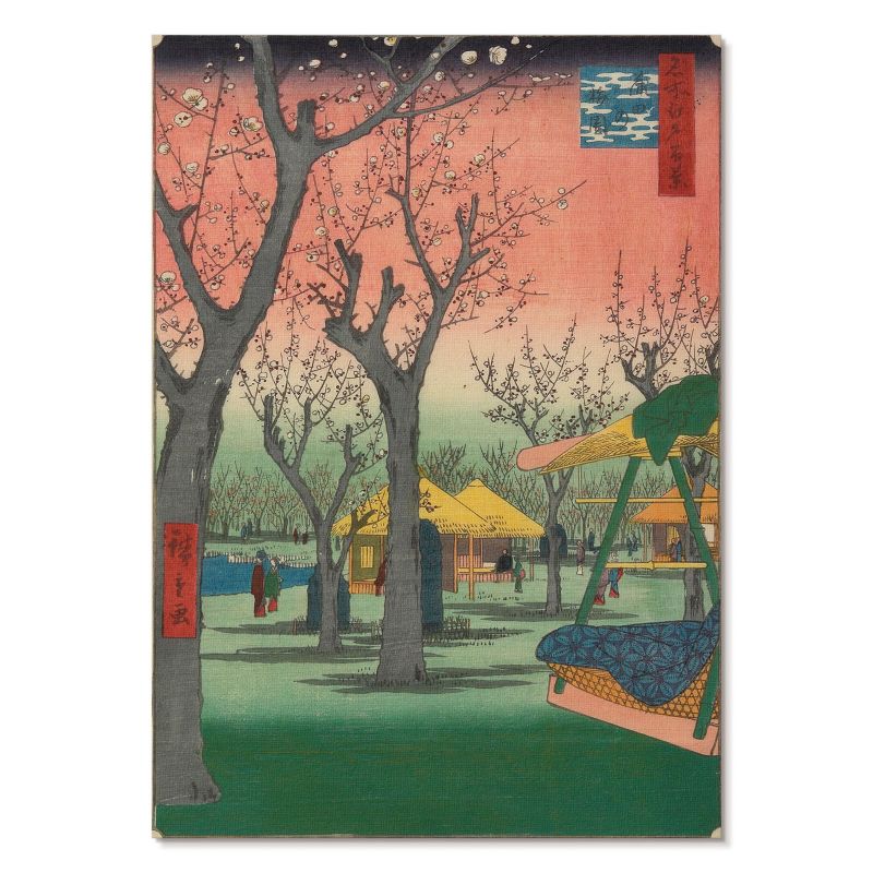 Obraz Plakat Canvas Tulup 59,4,x84 cm (A1) Ogród śliwkowy Do salonu, sypialni, przedpokoju 1 szt.