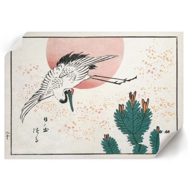 Plakat Dekoracyjny ArtPrintCave 42x29,7 cm Żuraw Utagawa Hiroshige 1 szt.
