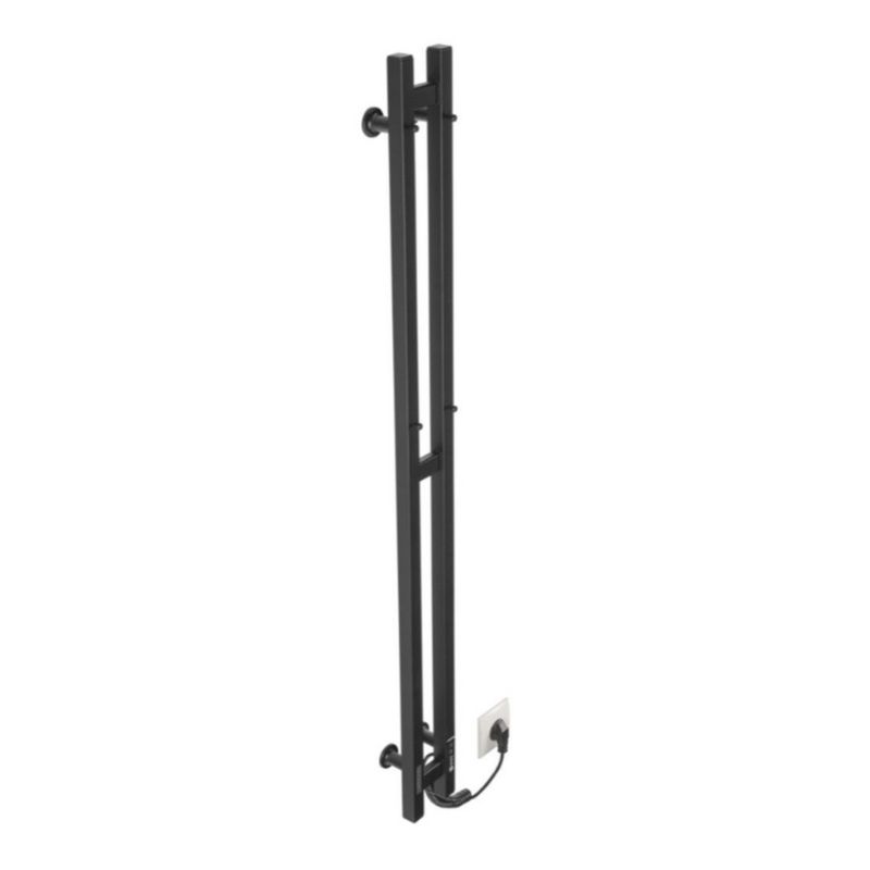 Grzejnik łazienkowy elektryczny Thermoval TVB czarny 120,9x13 cm 80 W 1 szt.