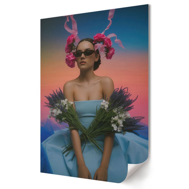 Plakat na płótnie Wallfluent Format A1 Stylizacja kwiatowa Studio Point2035 1 szt.