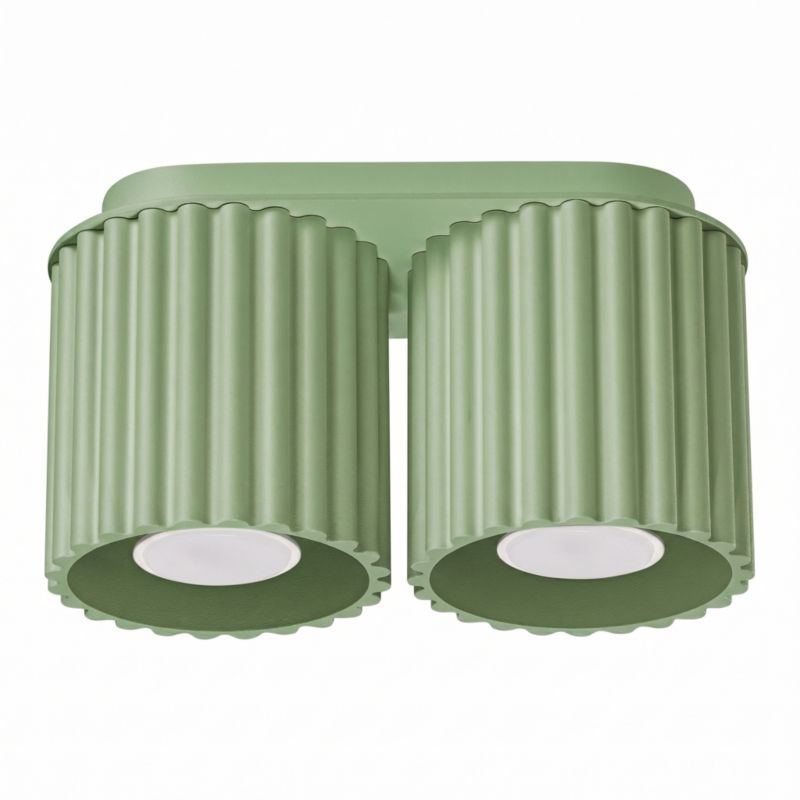 Plafon AURA 2 szałwiowy GU10 Sollux Lighting 1 szt.