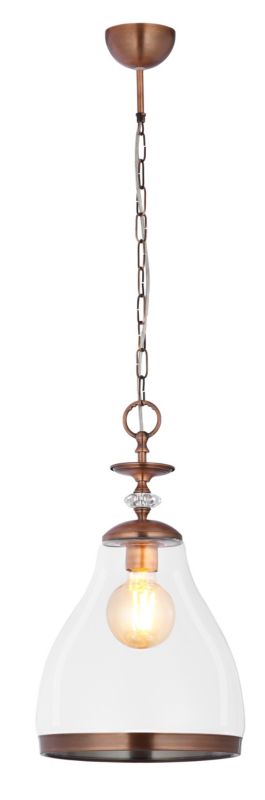 Lampa sufitowa Jupiter ISLA miedziana 1xE27x40W IP20 - 1 szt