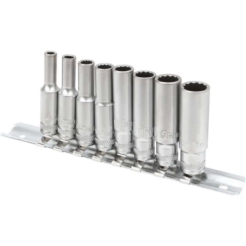 Zestaw nasadek Magnusson długie 1/4'' 8 szt.