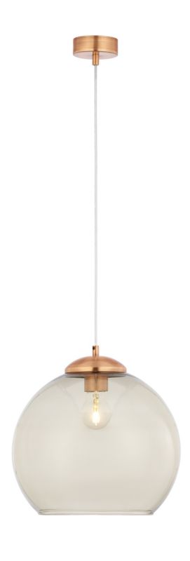 Lampa sufitowa Jupiter ASTI miedziana dymiona 1xE27x40W IP20 - 1 szt