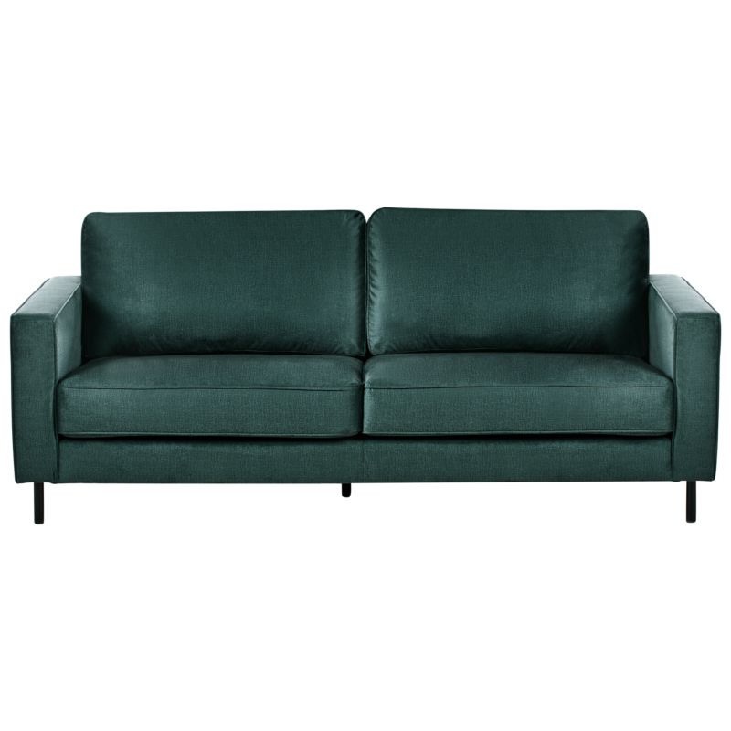 Sofa dla 3 osób Savalen Welur Ciemnozielony 1 szt.