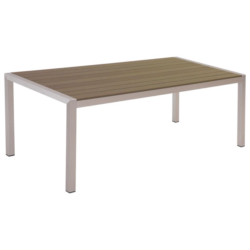 Stół ogrodowy Vernio 180 cm 90 cm Metal Brązowy 1 szt.