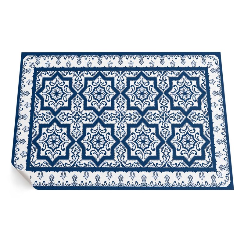 Zewnętrzny Dywan Winylowy ArtPrintCave 60x90 cm Portugalski styl zdobione kafelki 1 szt.