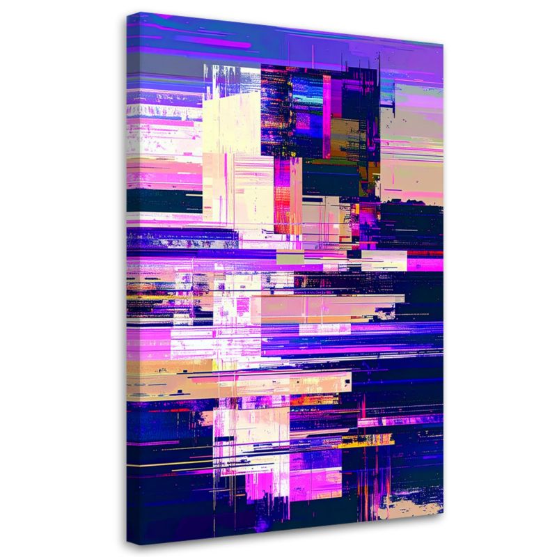 Obraz nowoczesny do salonu kuchni biura Feeby Fioletowa abstrakcja 40x60cm 1szt