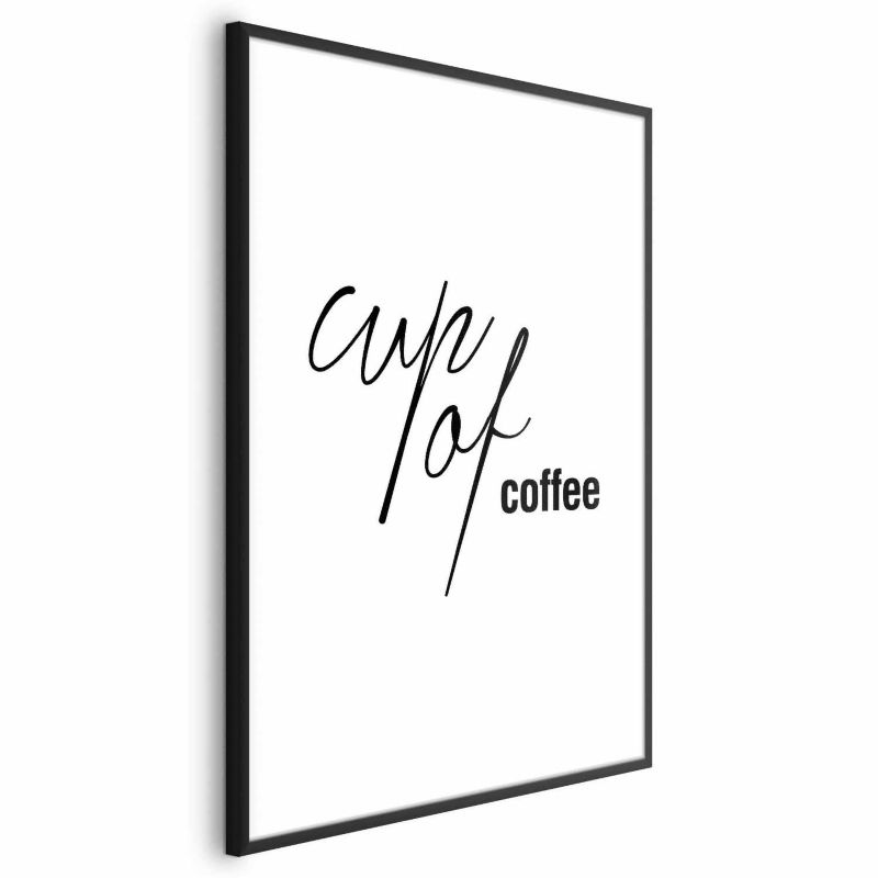 Plakat Artgeist Coffee 60x90 cm z ramą czarną 1 szt