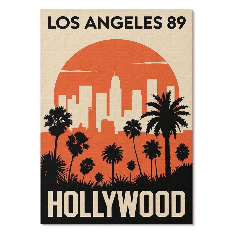 Nowoczesny Plakat na Płótnie Tulup 42x59,4 cm (A2) Hollywood widok Do sypialni, salonu, 1 szt.