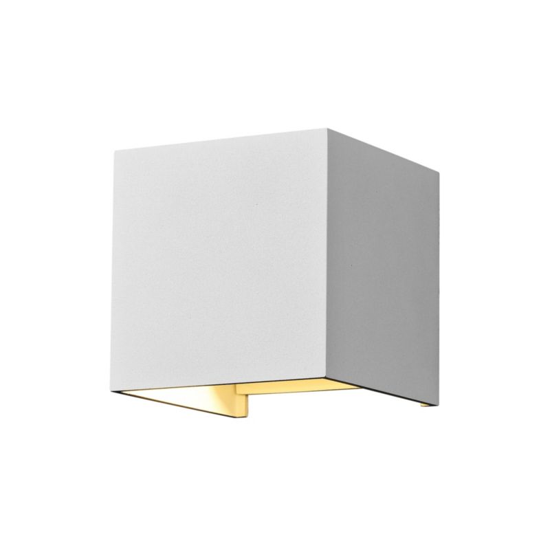 Kinkiet ścienny zewnętrzny Maytoni Fulton biały LED 6W 3000K 400lm IP54 wym: 10 x 10 x 10 cm metal - 1 szt.