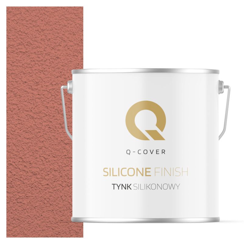 Tynk Silikonowy Elewacyjny Baranek 1.5mm Q-Cover Łososiowy F315 7KG