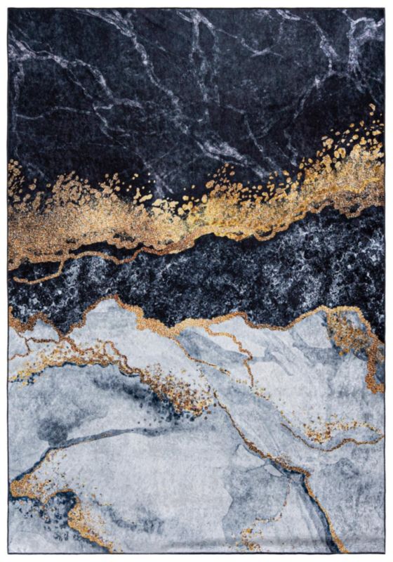 Dywan Nowoczesny Toscana 37010 Mazovia 80 x 150 cm czarny, szary, złoty 1 szt.
