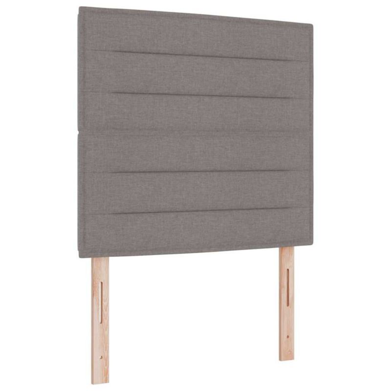 Łóżko z materacem WaszeMeble 90x190 cm Ciemnoszary tkanina z LED WM-3342988 1 szt.