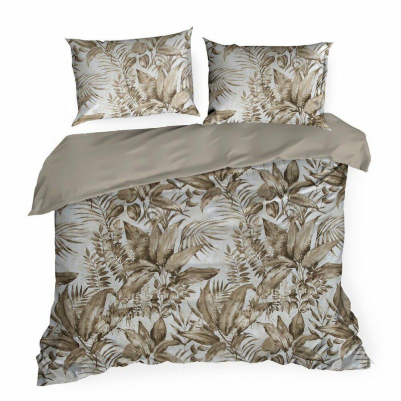 Pościel Spring/46 Eurofirany 160 x 200 cm beżowo kremowa bawełna satynowa 1 kpl.