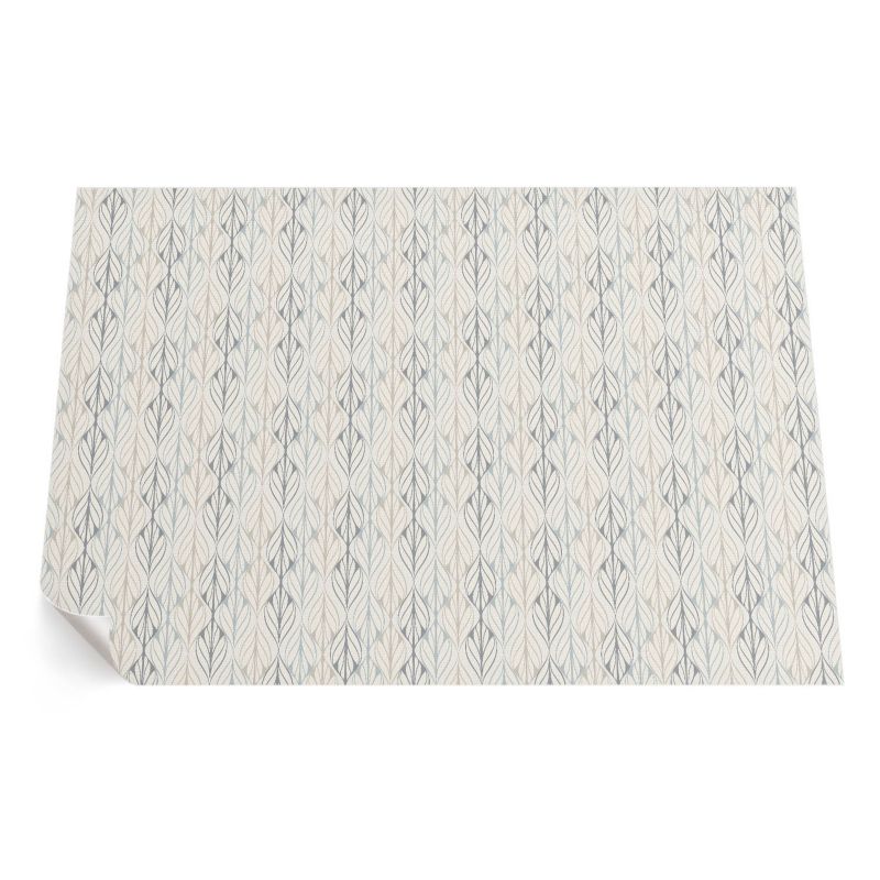 Zewnętrzny Dywan Winylowy ArtPrintCave 60x90 cm Regularne liście orientalny wzór boho 1 szt.