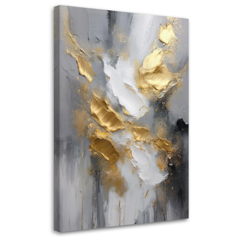 Obraz na płótnie Feeby Marmur Glamour Tekstura Złoty 60x90cm 1szt