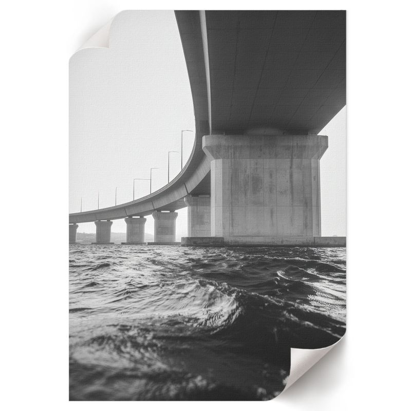 Plakat Na Płótnie ArtPrintCave 59,5x84 cm Most nad wodą Sample 1 szt.