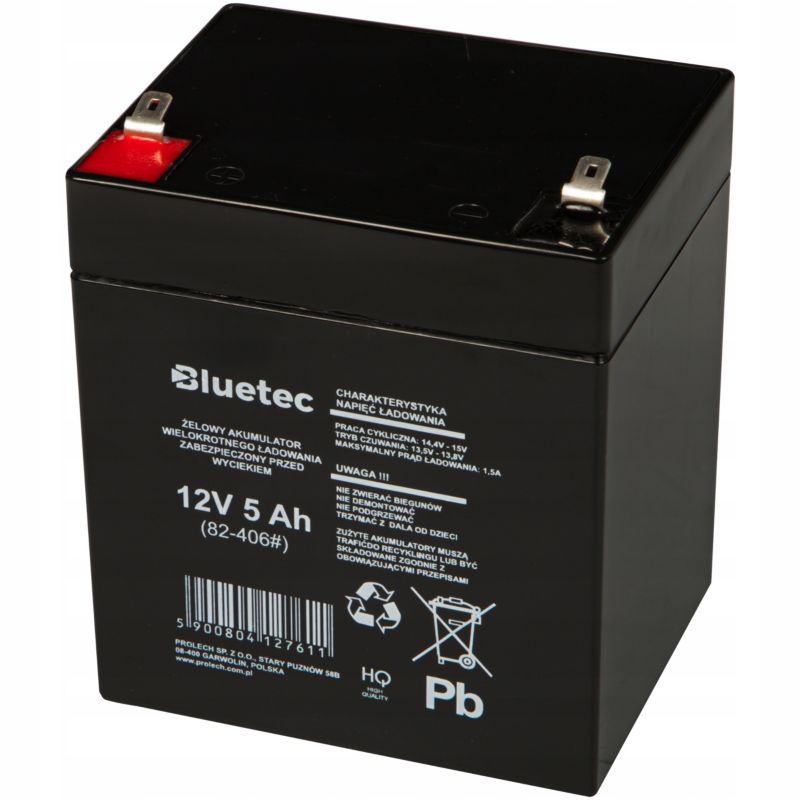 Akumulator XTREME żelowy bezobsługowy 12V 5Ah UPS zabawki 1 szt.