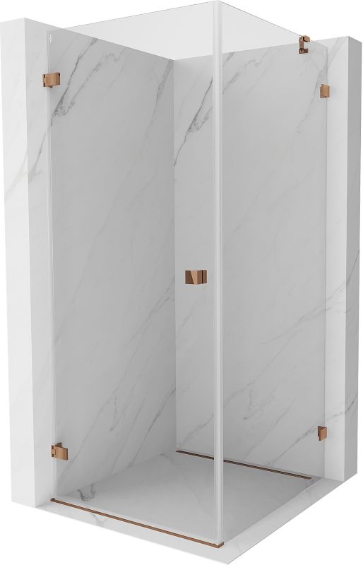 Kabina prysznicowa Mexen Lunar-B różowe złoto 100x100 cm 832-100-100-60-00-L 1 szt.