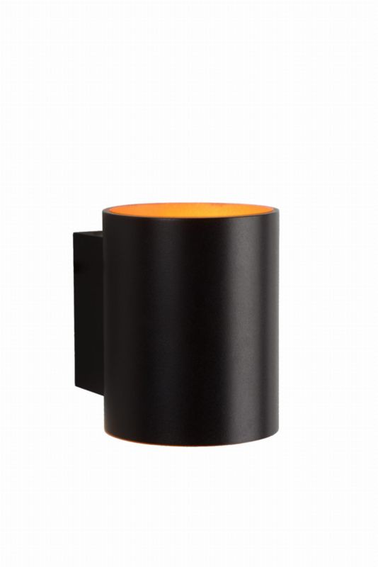 Kinkiet ścienny Lucide Xera czarny-mosiądz-złoty 1 x G9 x 42W IP20 wym: 10 x 10 x 8 cm - 1 szt.