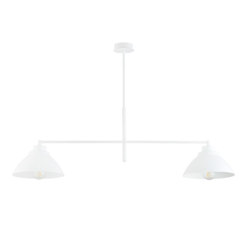 Lampa sufitowa Emibig Maverick biała wym: 58 x 95 x 22 cm 2xE27 x 15W 1 szt.
