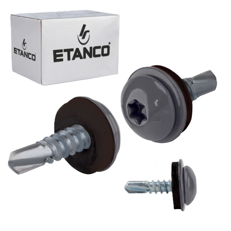 Wkręty samowiercące do metalu Etanco GT3 PH 4,8x19 mm RAL 7024 250szt