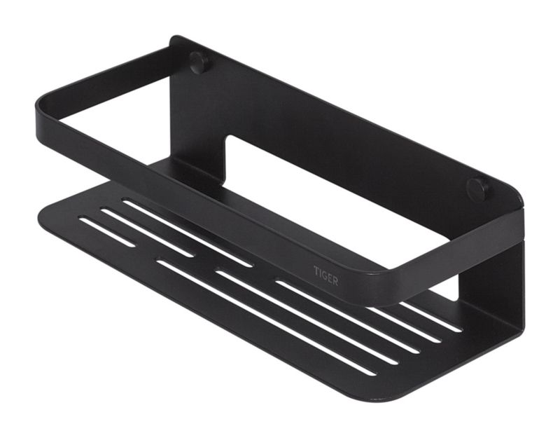 Koszyk łazienkowy Tiger Caddy czarny matowy metalowy montaż przykręcany 1 szt.