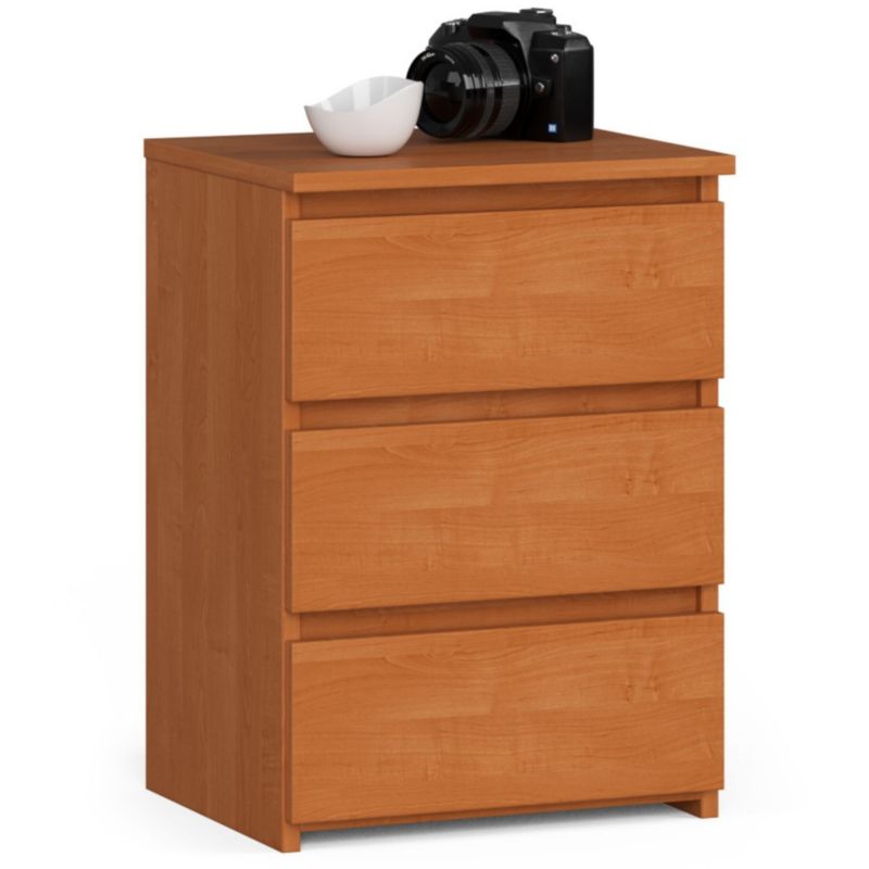 Szafka nocna Akord CL3 Olcha 40 cm 3 szuflady kolor Olcha mat 40x35x57 cm 1 szt.