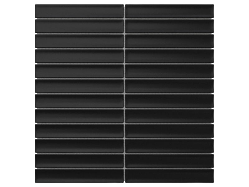 Mozaika ceramiczna Ilcom Piano Black Mat 29.5 x 29.0 cm 1 szt.