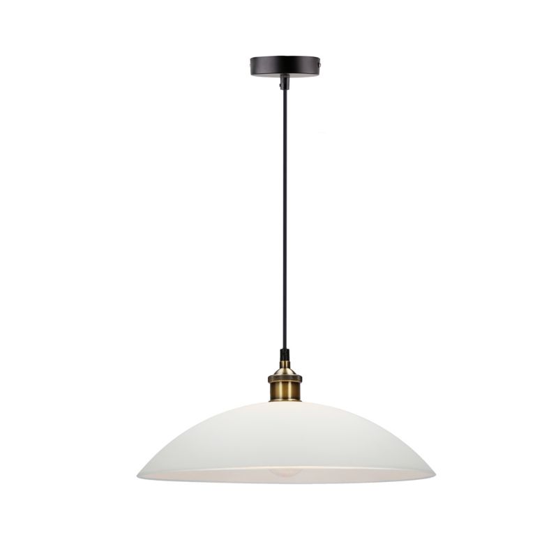Lampa sufitowa miedziana nadkloszówka Candellux Dexter biało-miedziana 1xE27x60W IP20 wym:125x40x40cm - 1 szt.