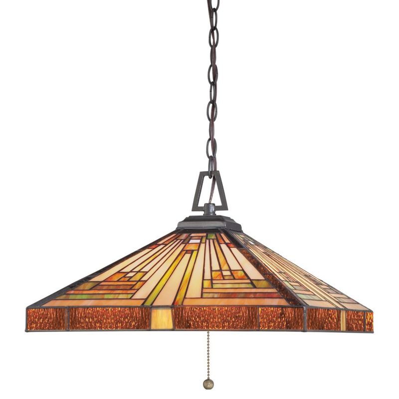 Lampa wisząca Quoizel Stephen 3116 vintage brąz Tiffany 3xE27 x 1 szt.