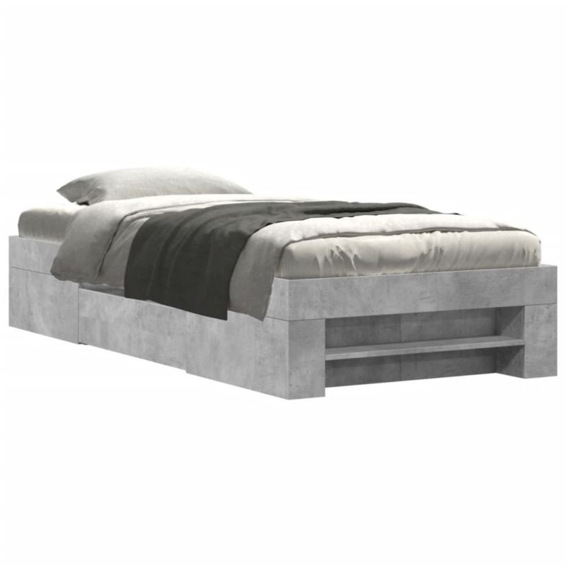 Łóżko drewniane WaszeMeble 75x190 cm szarość WM-3295530 1 szt.