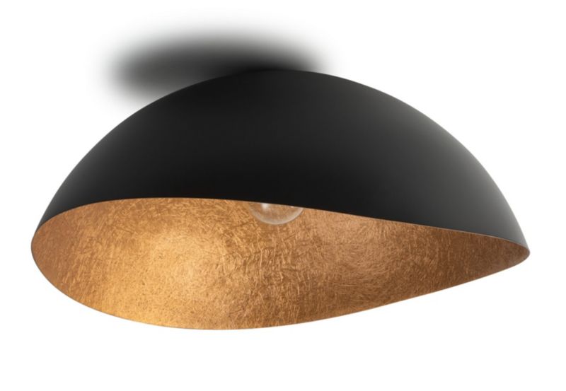 Lampa sufitowa wisząca Sigma Lighting Solaris 3486 czarno-miedziana dekoracyjna 1xE27 x 1 szt.