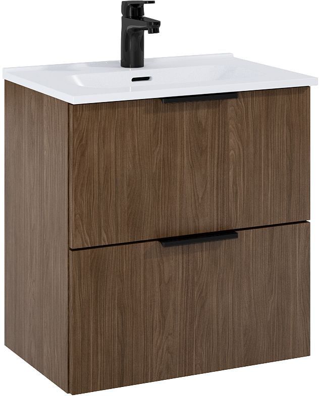 Szafka łazienkowa z umywalką Elita Street Plus 51,3 cm orzech lincoln, wisząca, 1 szt.