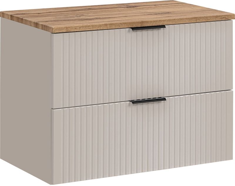 Szafka łazienkowa Comad Adel Cashmere 80 cm podumywalkowa wisząca z blatem 1 szt.