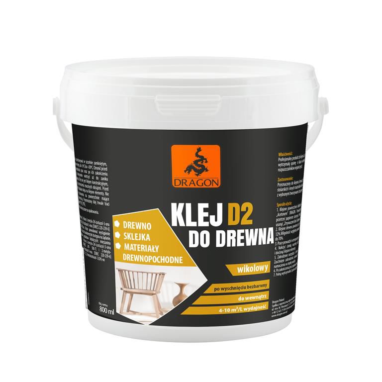 Klej do drewna wikolowy Dragon 0,8 kg